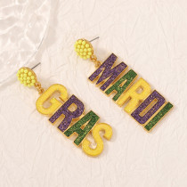 Carnival English Letter Earrings