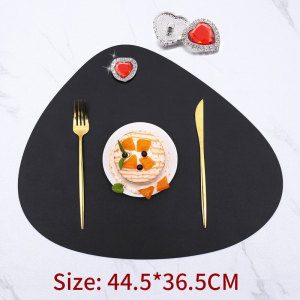 1.8MM thick leather dining mat, thermal insulation mat, anti scalding cup mat, tableware bowl mat, dining plate, Western dining mat fit 20MM Snaps button jewelry wholesale