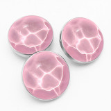 20MM Water ripple geometric circular resin snap button charms