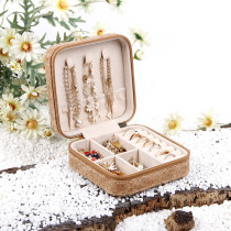 Environmentally friendly cork small and exquisite jewelry box, jewelry rings, earrings, mini storage box