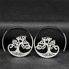 stainless steel Tree of Life earrings