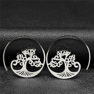 stainless steel Tree of Life earrings