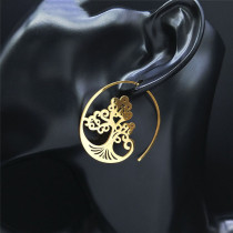 stainless steel Tree of Life earrings