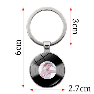 Taylor Swift album keychain vinyl record pendant