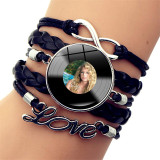 Taylor Swift vinyl record leather bracelet