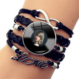 Taylor Swift vinyl record leather bracelet