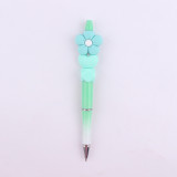 Flower Silicone Beads Colored Plastic Beads Writing Neutral Pen