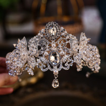 Alloy Crystal Crown Wedding Ball Party Bridal Crown