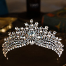 Alloy Crystal Crown Wedding Ball Party Bridal Crown