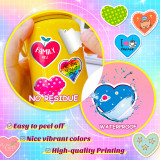 50 Love Valentine's Day Stickers Cartoon INS Sweet Valentine's Day Love LOVE Romantic Love Graffiti Waterproof Stickers