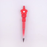 Flower Silicone Beads Colored Plastic Beads Writing Neutral Pen