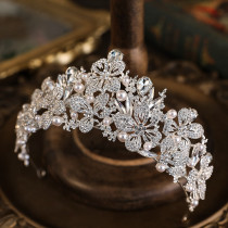 Alloy Crystal Crown Wedding Ball Party Bridal Crown