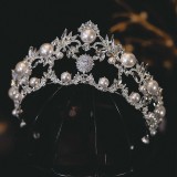 Alloy Crystal Crown Wedding Ball Party Bridal Crown