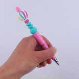 Hot air balloon silicone bead colored plastic bead writing neutral pen