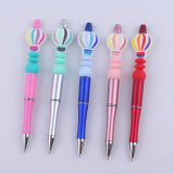Hot air balloon silicone bead colored plastic bead writing neutral pen