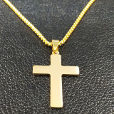 Stainless steel cross Jesus pendant necklace