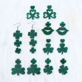 St. Patrick's Day Beer Festival Clover Acrylic Earrings