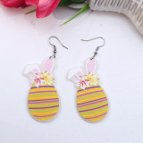 Easter Egg Fragmented Rabbit Acrylic Earrings