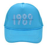 Taylor Swift Net Hat Taylor Tour 1989 Printed Truck Driver Hat Summer Sun Visor Hat