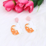 Easter Egg Fragmented Rabbit Acrylic Earrings