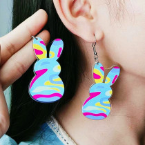 Easter Egg Fragmented Rabbit Acrylic Earrings