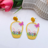 Easter Egg Fragmented Rabbit Acrylic Earrings