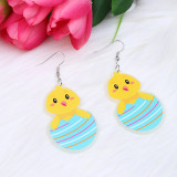 Easter Egg Fragmented Rabbit Acrylic Earrings