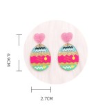 Easter Egg Fragmented Rabbit Acrylic Earrings