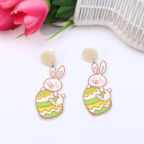 Easter Egg Fragmented Rabbit Acrylic Earrings