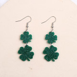 St. Patrick's Day Beer Festival Clover Acrylic Earrings