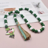 Irish Rope Tassel Beads Handwoven St. Patrick's Festival Decorative Pendant