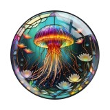 20MM animal Print glass snap button charms