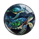 20MM animal Print glass snap button charms