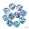 20MM the twelve Chinese zodiac signs animal Print glass snap button charms