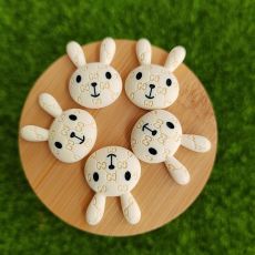 Cartoon  Rabbit resin suitable for 18MM Snaps Buttons