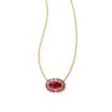 Stainless steel colored zircon necklace