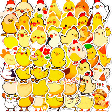 50 pieces of waterproof stickers for Easter holiday gift stickers for little chicks