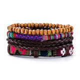18cm minimalist women's hand woven bracelet men's cowhide bracelet