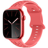 42/44/45/49mm Suitable for Apple Watch Strap iwatch Relief pattern three-dimensional small rose Silicone Strap Apple Watch  (excluding dial)