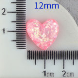 12MM  Love sequin resin snap button charms