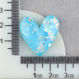 20MM  Love Sequin imitation shell resin snap button charms