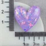 20MM  Love Sequin imitation shell resin snap button charms
