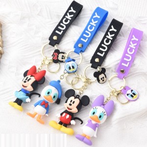 Daisy Keychain Mickey Mouse Couple Bag Pendant Wholesale Mickey Minnie Cartoon Keychain