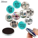 10pcs/lot  glass picture printing products of various sizes  Fridge magnet cabochon