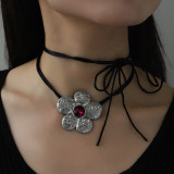 Love Flower Vintage Alloy Necklace