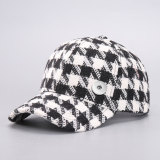 Baseball cap, colorful knitted bird pattern duckbill cap, artistic retro hat for 20MM  Snaps button jewelry wholesale