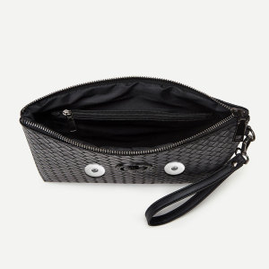 Light luxury handbag envelope bag woven pattern handbag fit 20MM  Snaps button jewelry wholesale