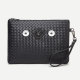 Light luxury handbag envelope bag woven pattern handbag fit 20MM  Snaps button jewelry wholesale