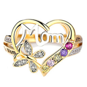 Love Mom Ring for Mother's Day Gift MOM Ring