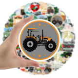 50 cartoon graffiti stickers for agricultural tractors, handbags, skateboards, motorcycles, guitars, waterproof stickers